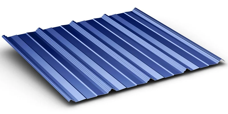 MesaMcElroy Metal Panel Rendering In Blue on White Background - Image Courtesy of www.mcelroymetal.com