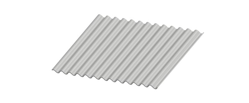 1 1/4 Corrugated Digital Profile By America Building Components on white background
