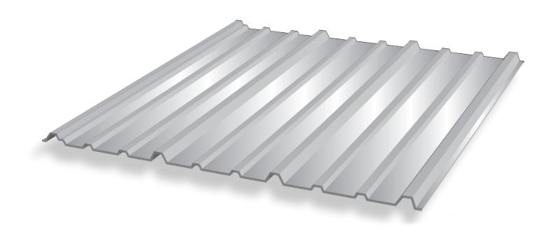 7/8 Wide-Rib Digital Profile By America Building Components on white background