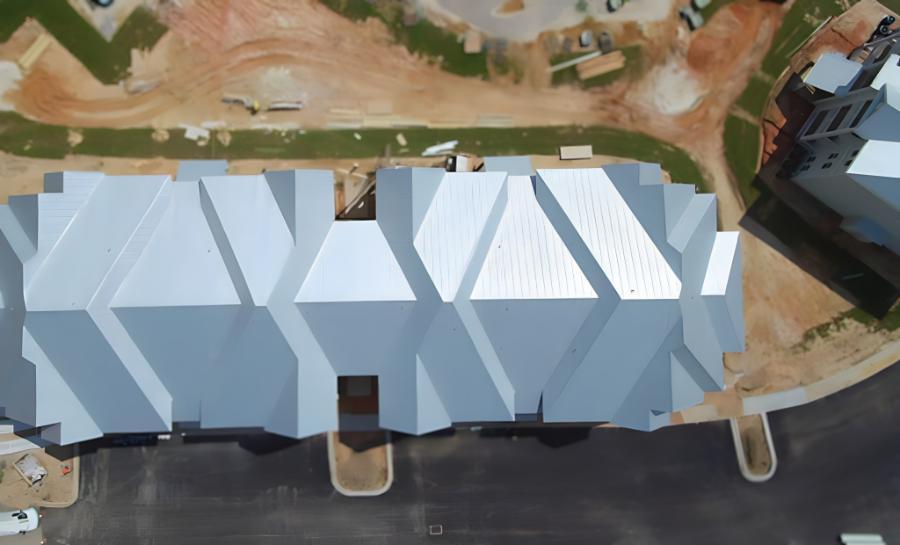 Above Metals 5V Roof Installed - Image courtesy of https://www.abovemetals.com/ Above Metals 5V Roof Installed - Image courtesy of https://www.abovemetals.com/