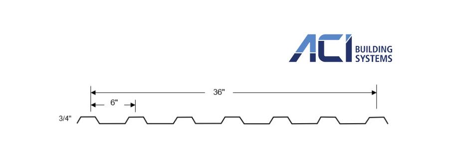 ACI Building Systems PBM Panel Profile - Image courtesy of https://www.acibuildingsystems.com/