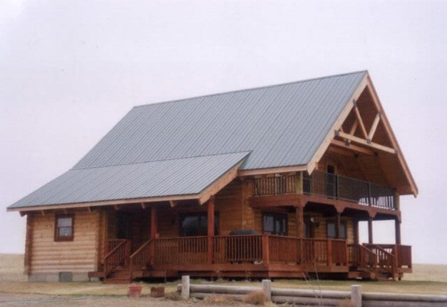 ADCO Exposed Fastener Roof Installed - Image courtesy of https://adcometals.com/