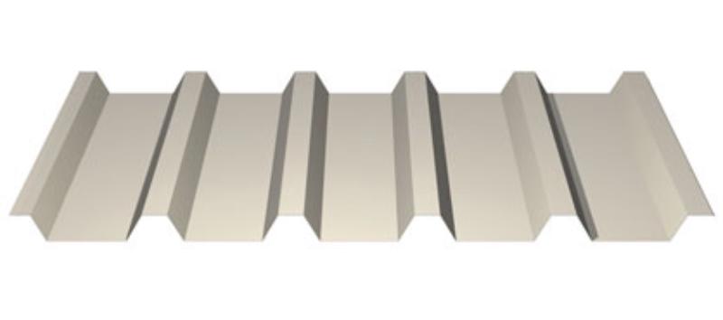 Reversed Box Rib™ Metal Roofing Profile on White Background - Image Courtesy of aepspan.com