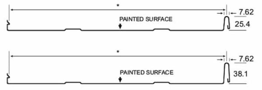 Agway Metals SL Snap-Lock Panel Dimensions - Image courtesy of https://www.agwaymetals.com/