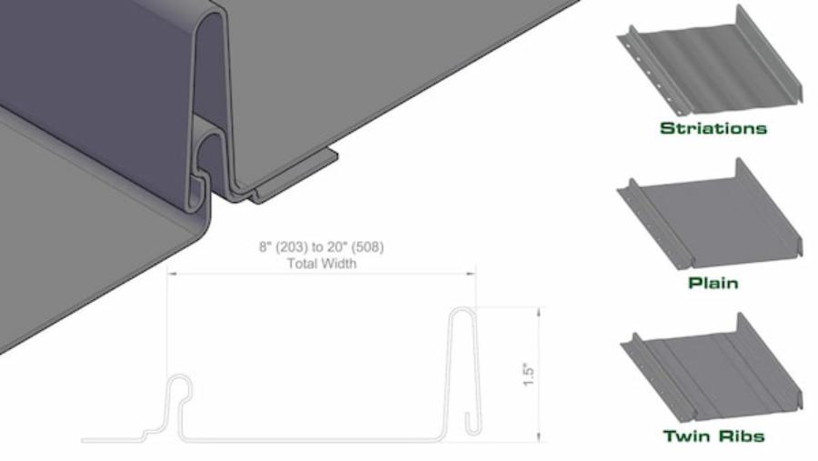 Alcan Products Ltd Quik-Lock 1.5 Panel Rendering - Image courtesy of https://alcanproducts.ca/