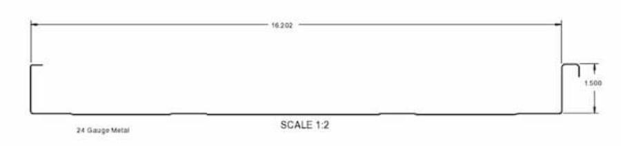 All-Star Metals Grande Standing Seam Cross Section - Image courtesy of https://www.all-starmetals.com/