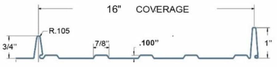 All-Star Metals Oxford Snaplock Standing Seam Cross Section - Image courtesy of https://www.all-starmetals.com/