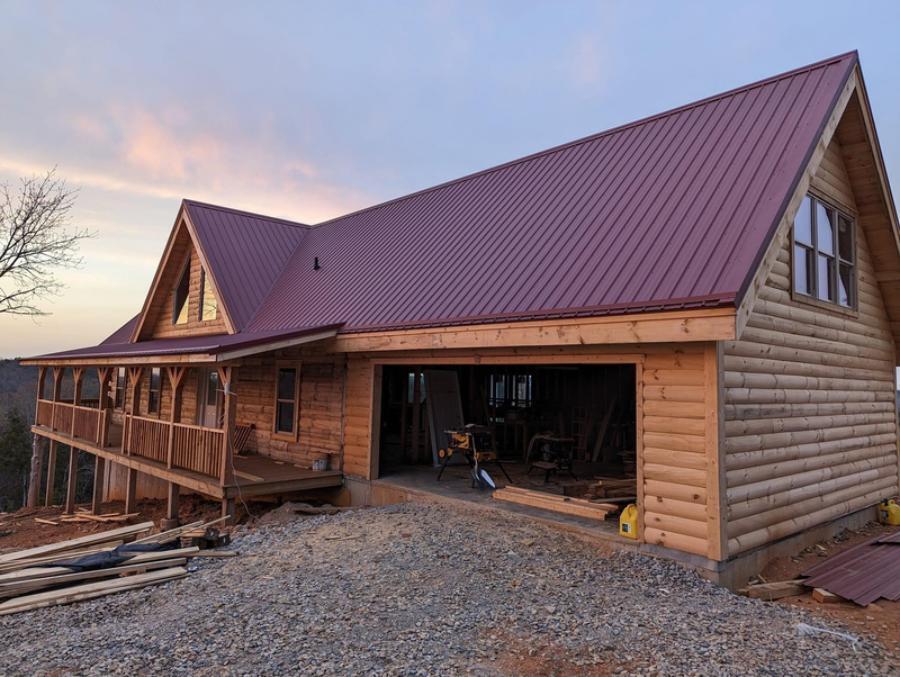 AllSteel Inc Exposed Fastener Roof Installed - Image courtesy of https://allsteelmetal.com/