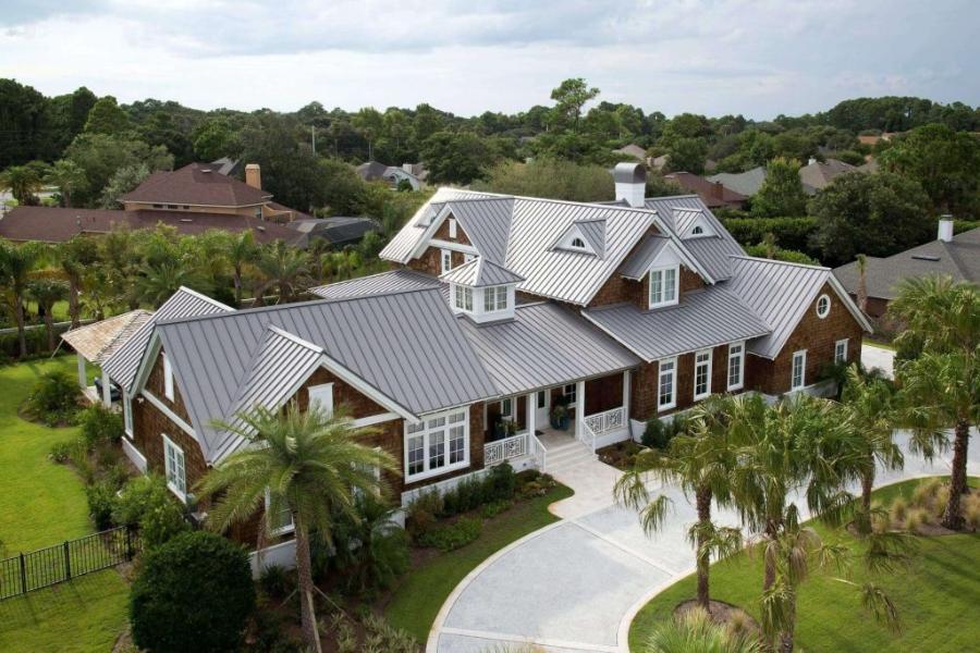 AMS Standing Seam Roofing Installed - Image courtesy of https://ams-wa.com/