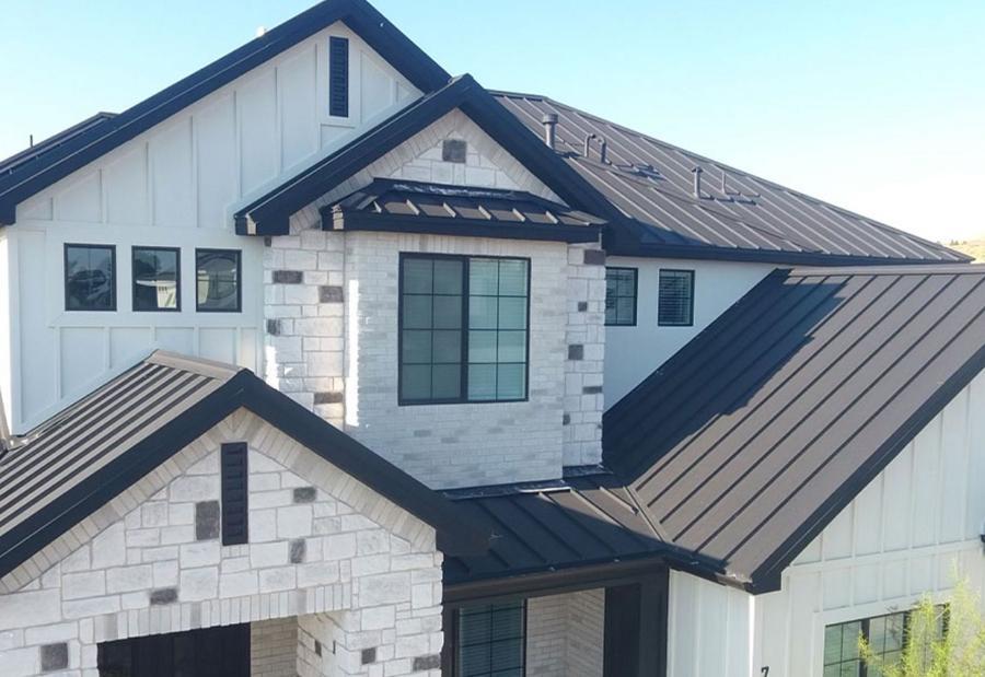 Baker Metal Standing Seam Roof Installed - Image courtesy of https://bakermetalworks.com/