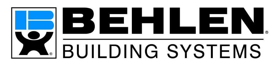 Behlen Building Systems Logo - - Image courtesy of behlenbuildingsystems.com