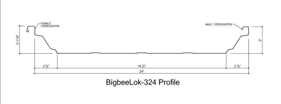Big Bee Steel Buildings, Inc. Bigbeelok-324 Profile  - Image courtesy of https://bigbee.com/