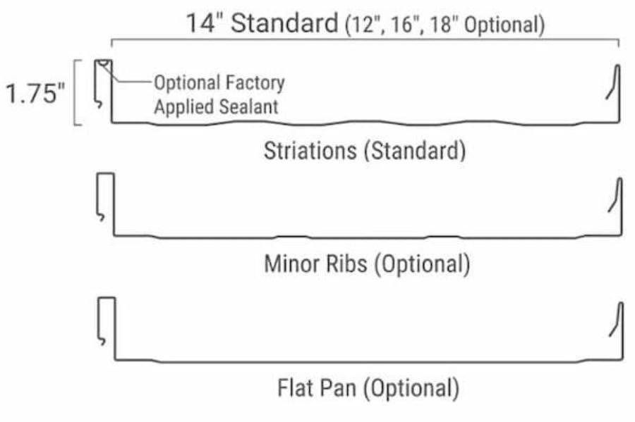 BRS Roofing Supply Snap Seam Panel - Image courtesy of https://brssupply.us/