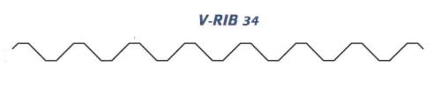 The Bryer Company V-Rib 34 Panel Profile - Image courtesy of https://www.thebryercompany.com/