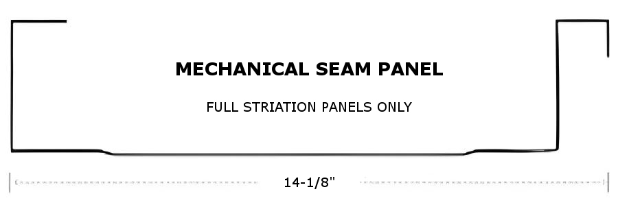 Buckeye Metal Sales 2 Inch Mechanical Panel Profile - Image courtesy of https://buckeyemetalroofing.com/
