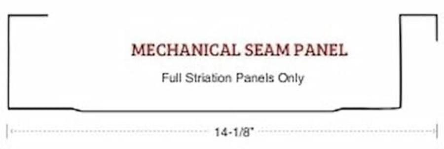 Buckeye Metal Sales 2 Inch Mechanical Panel Profile - Image courtesy of https://buckeyemetalroofing.com/