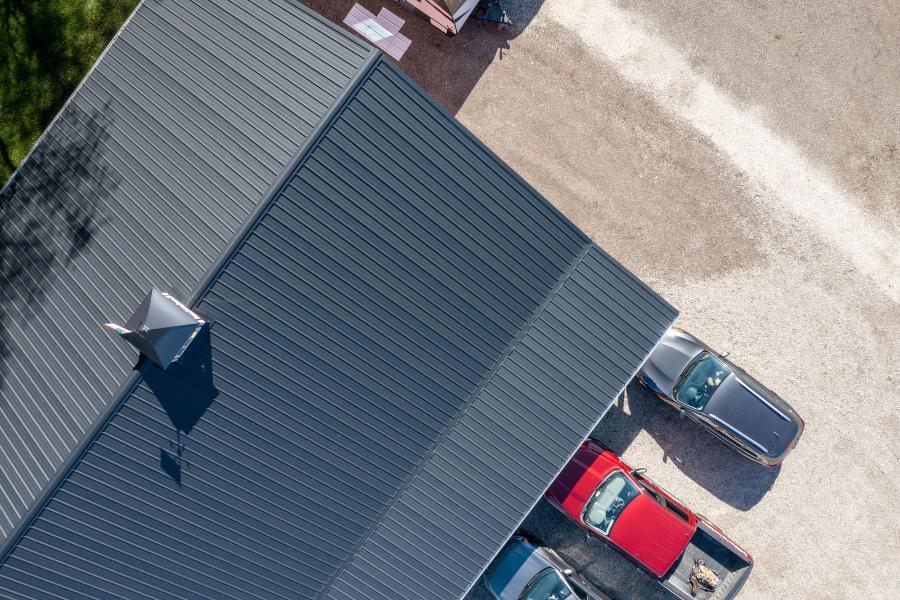 Buckeye Metal Sales Roofing Installed From Above - Image courtesy of https://buckeyemetalroofing.com/