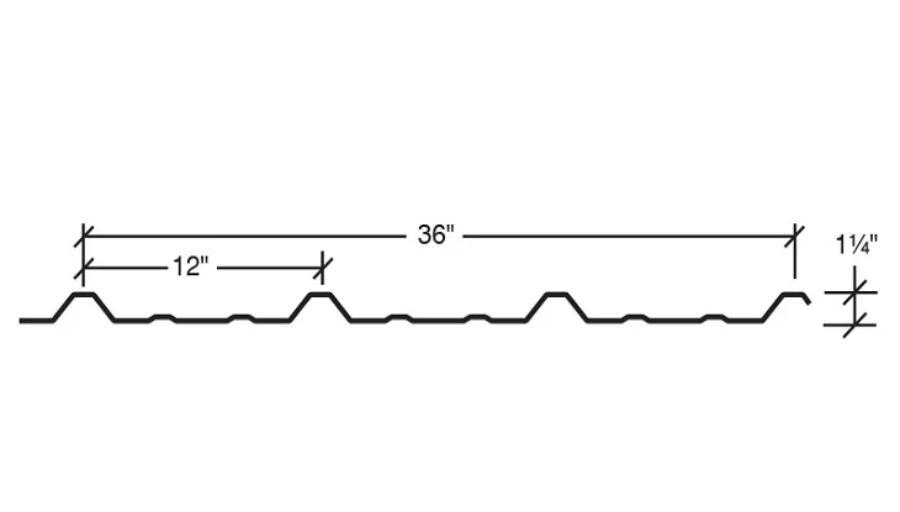 California Steel Delta Rib Panel Profile - Image courtesy of https://californiasteelroofing.com/