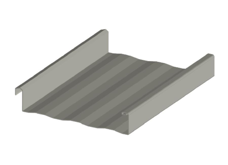 Ceco Building Systems SuperLok Metal Roof Panel Rendering- Image courtesy of https://www.cecobuildings.com/