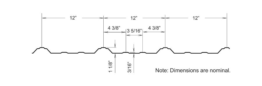 Chief Buildings CS Panel Profile Dimensions - Image courtesy of https://chiefbuildings.com/