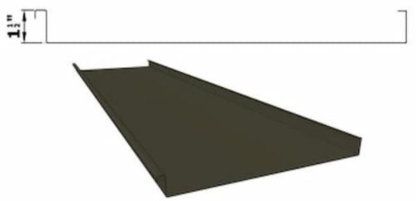CMRS mechanical panel rendering with dimensions - Image courtesy of https://www.coastalmetalroofingsupply.com/