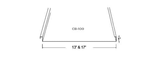 Custom Built Metals CB-100 Dimensions Profile Drawing - Image courtesy of https://www.custombiltmetals.com/
