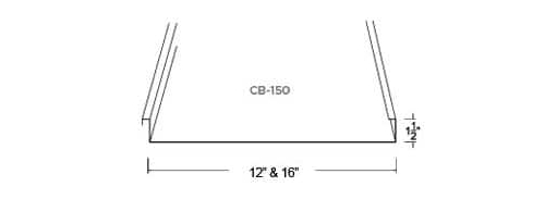 Custom Built Metals CB-150 Dimensions Profile Drawing - Image courtesy of https://www.custombiltmetals.com/