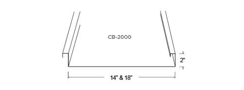 Custom Built Metals CB-2000 Dimensions Profile Drawing - Image courtesy of https://www.custombiltmetals.com/