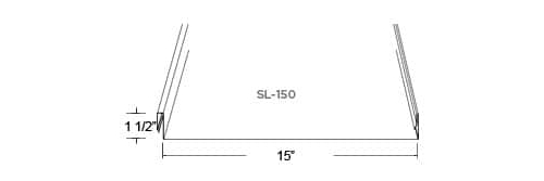 Custom Built Metals SL-150 Dimensions Profile Drawing - Image courtesy of https://www.custombiltmetals.com/