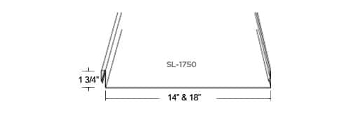 Custom Built Metals SL-1750 Dimensions Profile Drawing - Image courtesy of https://www.custombiltmetals.com/