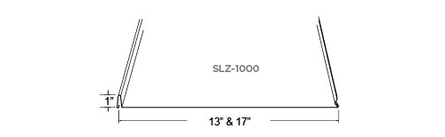 Custom Built Metals SLZ-1000 Dimensions Profile Drawing - Image courtesy of https://www.custombiltmetals.com/