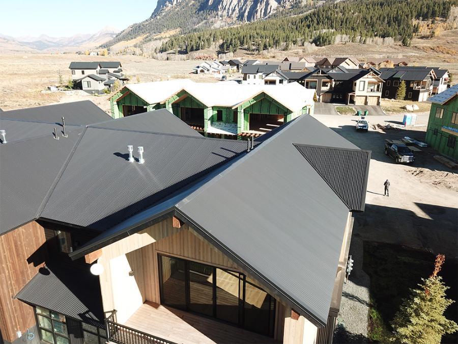 Delta Metals Installed Exposed Fastener Roof - Image courtesy of https://west.deltametals.com/