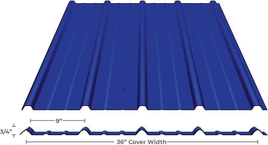 Delta Metals Delta Max Rib Profile - Image courtesy of https://west.deltametals.com/