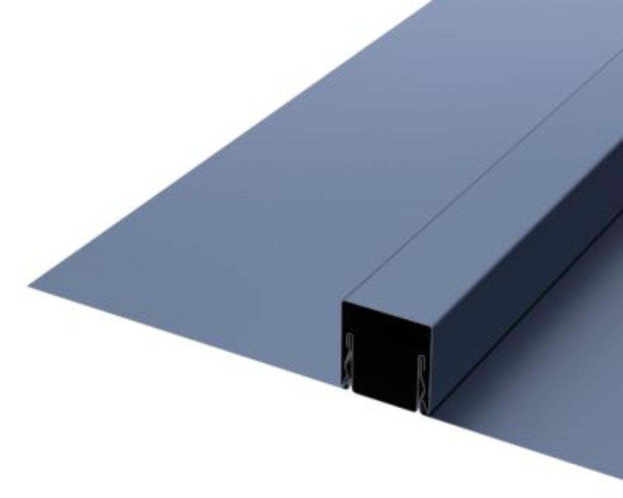 Dimensional Metals, Inc. (DMI) Batten-Seam BS15 Panel Rendering - Image courtesy of https://dmimetals.com/