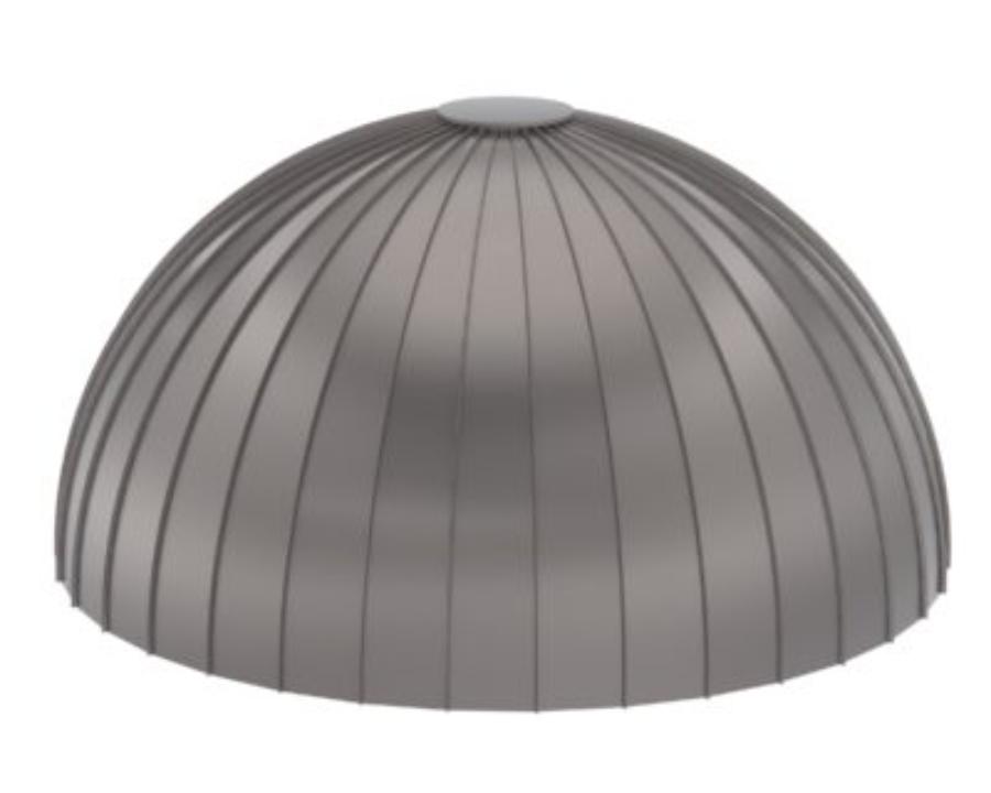 Dimensional Metals, Inc. (DMI) Dome & Compound Curve CC10 Panel Rendering - Image courtesy of https://dmimetals.com/