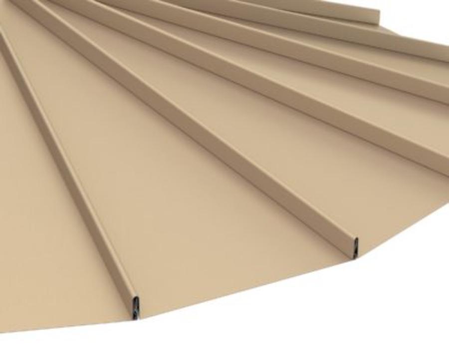 Dimensional Metals, Inc. (DMI) Tapered Seam TS Panel Rendering - Image courtesy of https://dmimetals.com/