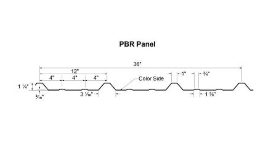 Fortify PBR Panel Dimensioned Line Drawing - Image courtesy of https://www.fortifybuildingsolutions.com/