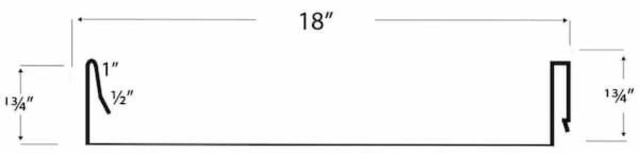 Freedom Metals 1.75-Inch Snap Lock Panel Profile - Image courtesy of https://www.freedommetal.com/