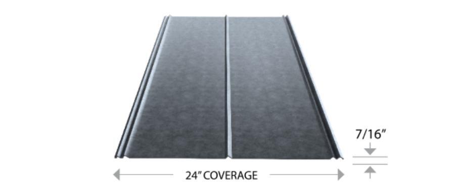 Gibraltar Roofing 5V Crimp Panel Rendering - Image courtesy of https://gibraltarbuildingproducts.com/