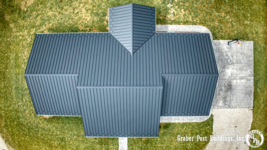 Graber Post Building Standing Seam Roof Installed - Image courtesy of https://www.graberpost.com/ Graber Post Building Standing Seam Roof Installed - Image courtesy of https://www.graberpost.com/