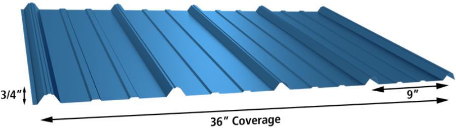 Gulf Coast Supply & Manufacturing GulfRib Panel Profile - Image courtesy of https://gulfcoastsupply.com/