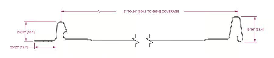 Green Tree Metals Hemlock Low Panel Profile - Image courtesy of https://greentreemetals.com/