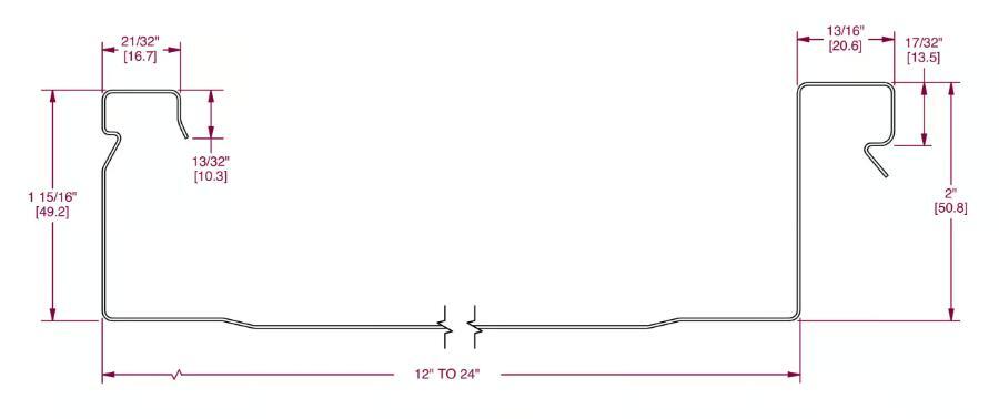 Green Tree Metals Hemlock Pro Panel Profile - Image courtesy of https://greentreemetals.com/