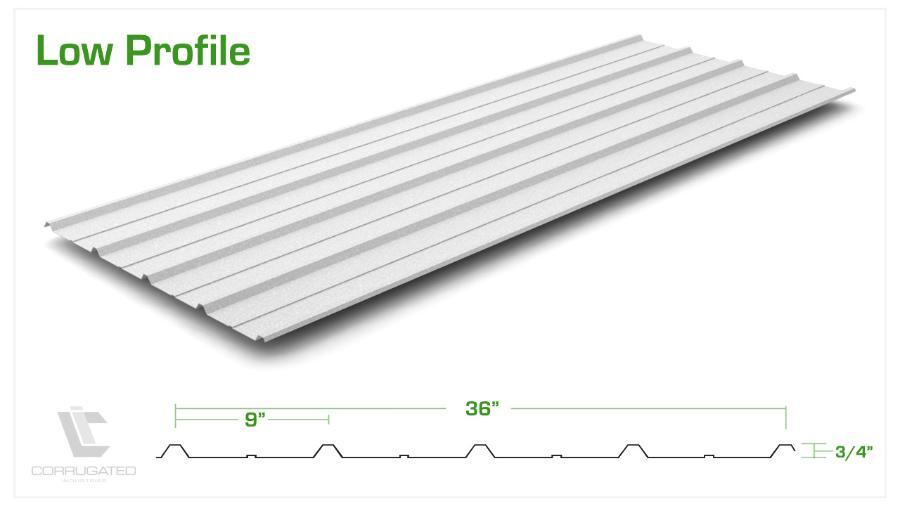 Hercules Low Profile Profile - Image courtesy of https://corrugated-industries.com/