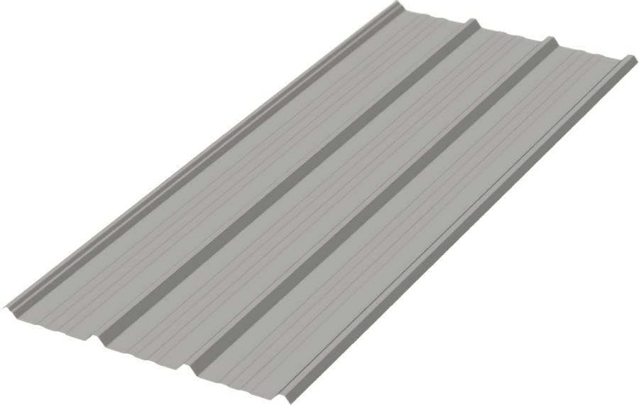 HPM Building Supply Custom 4-Rib (Pattern 9) Panel Rendering - Image courtesy of https://www.hpmhawaii.com/