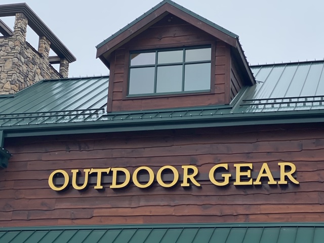 Closeup of bad snow rail layout on a metal roof