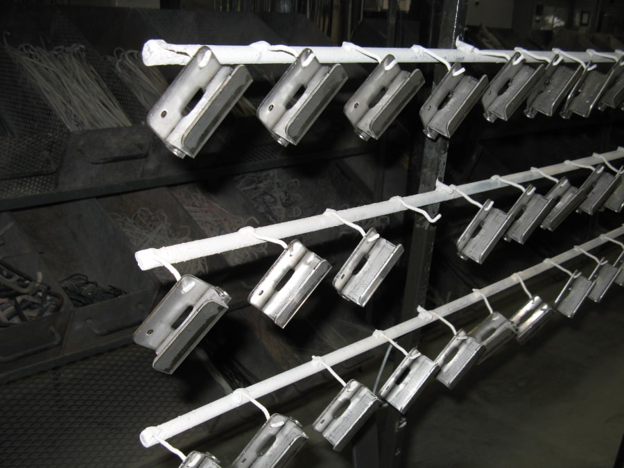 SnoBar/ColorBar Stainless Steel Clamps On The Line Ready To Be Powder Coated