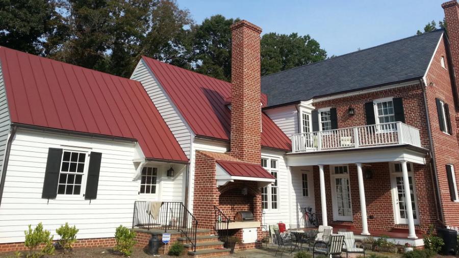 K&M Standing Seam Roof Installed  - Image courtesy of https://www.kmsheetmetal.com/