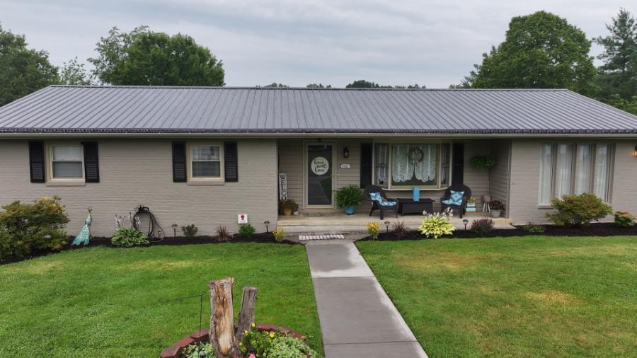 Lyon Metal Roofing roof installed - Image courtesy of https://lyonmetalroofing.com/