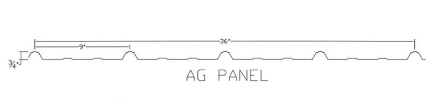 Lyon Metal Roofing Ag Panel Profile - Image courtesy of https://lyonmetalroofing.com/
